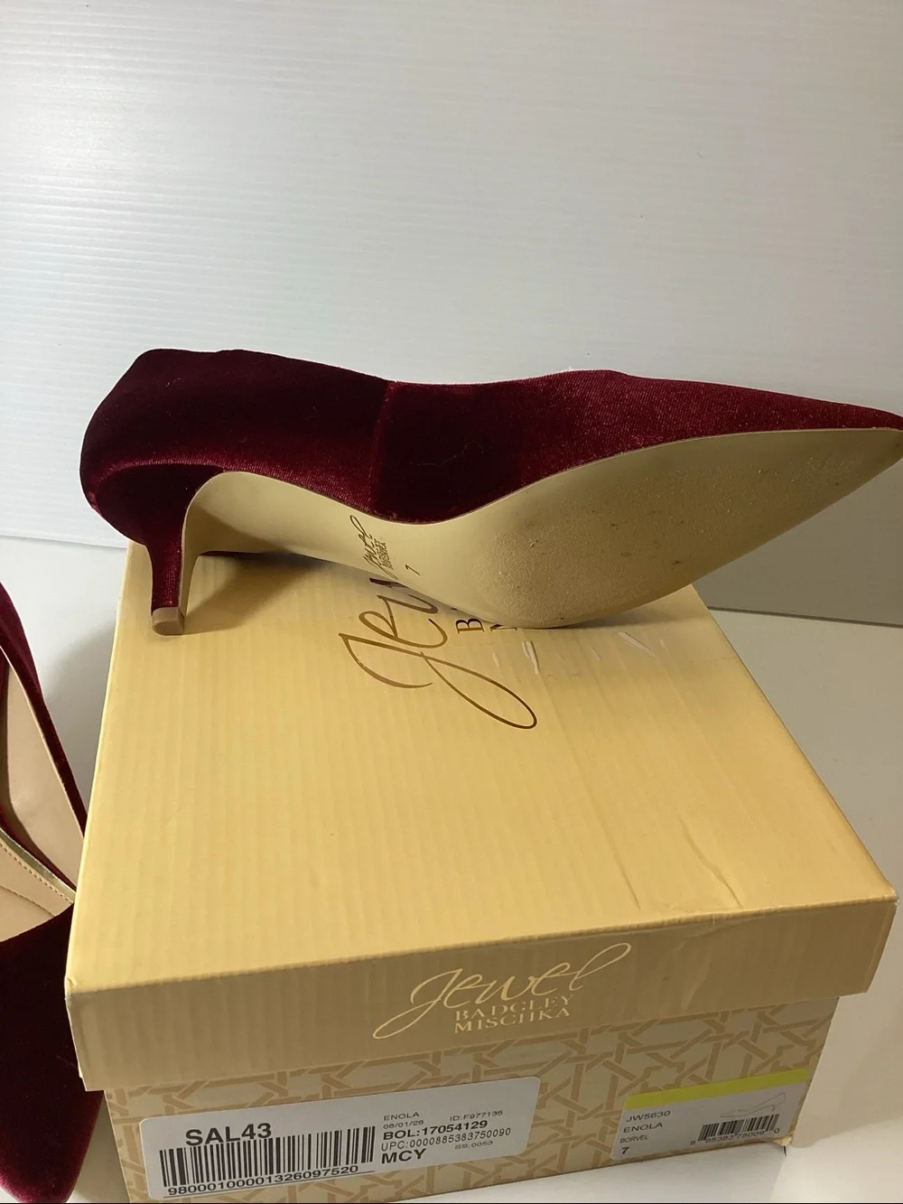 JEWEL BADGLEY MISCHKA Women's Enola Velvet Pumps